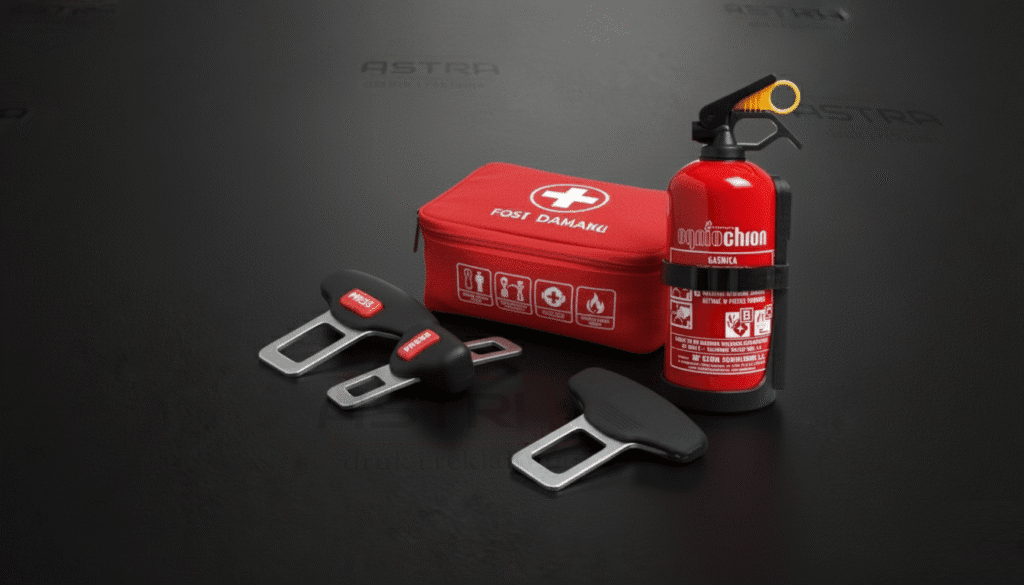 Gasnica I Apteczka Samochodowa Oraz Zaslepka Do Pasow Taxi